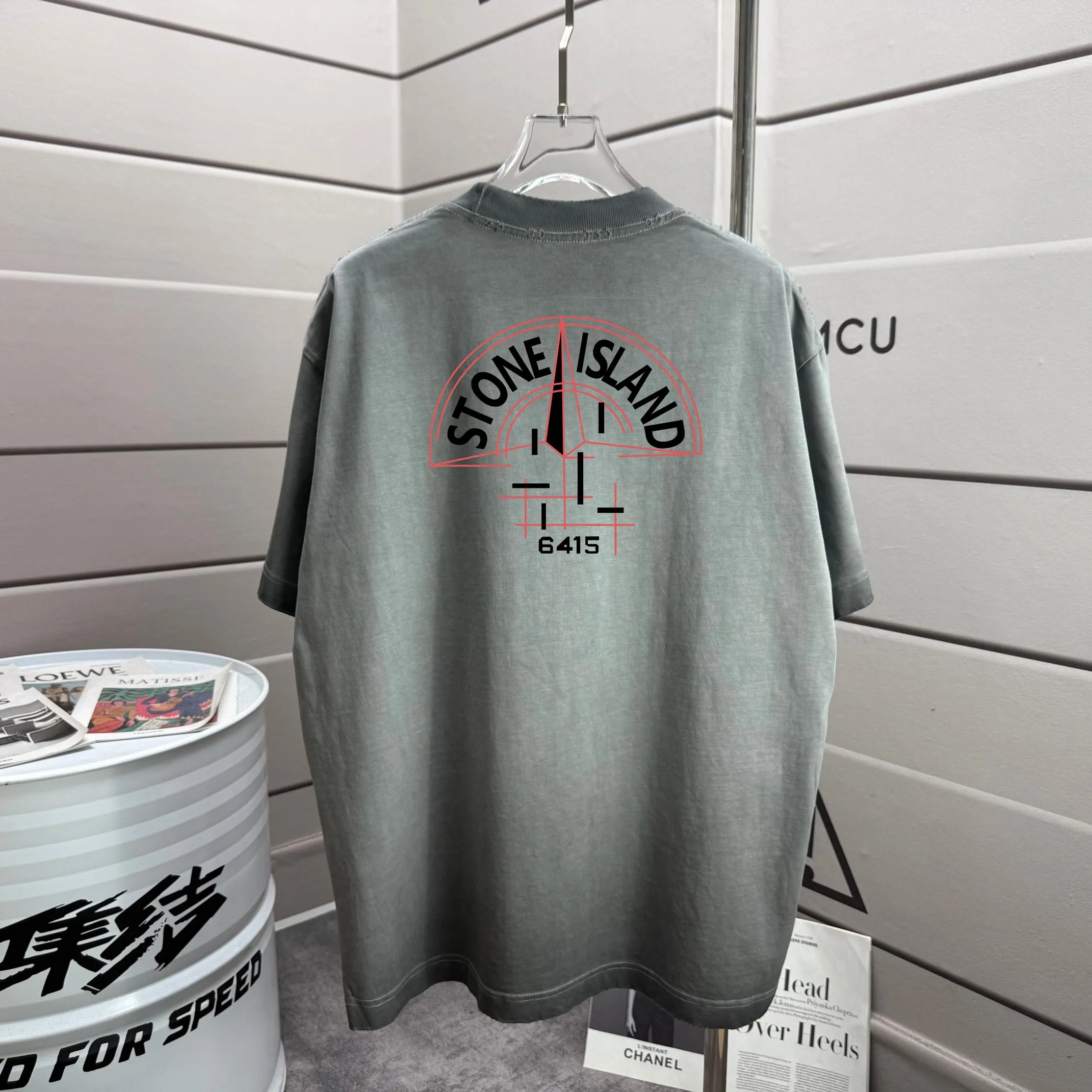 P160 Ston* islan* 石*岛 2025 autumn and winter new style Washed and worn 320g round neck short-sleeved tee Unisex loose version Color: Washed black Washed white Washed gray Brown Size: S M L XL XXL Size: S (90-130 pounds) M (120-150 pounds) L (140-165 pounds) (160-180 catties) XXL (180-210 catties)